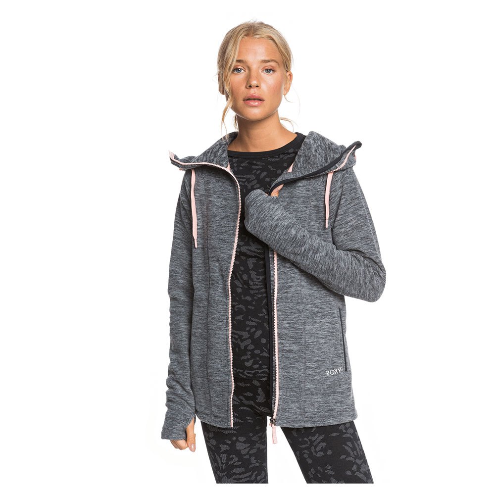 Roxy Electric Feeling 5 Kapuzenfleece XS Anthracite günstig online kaufen