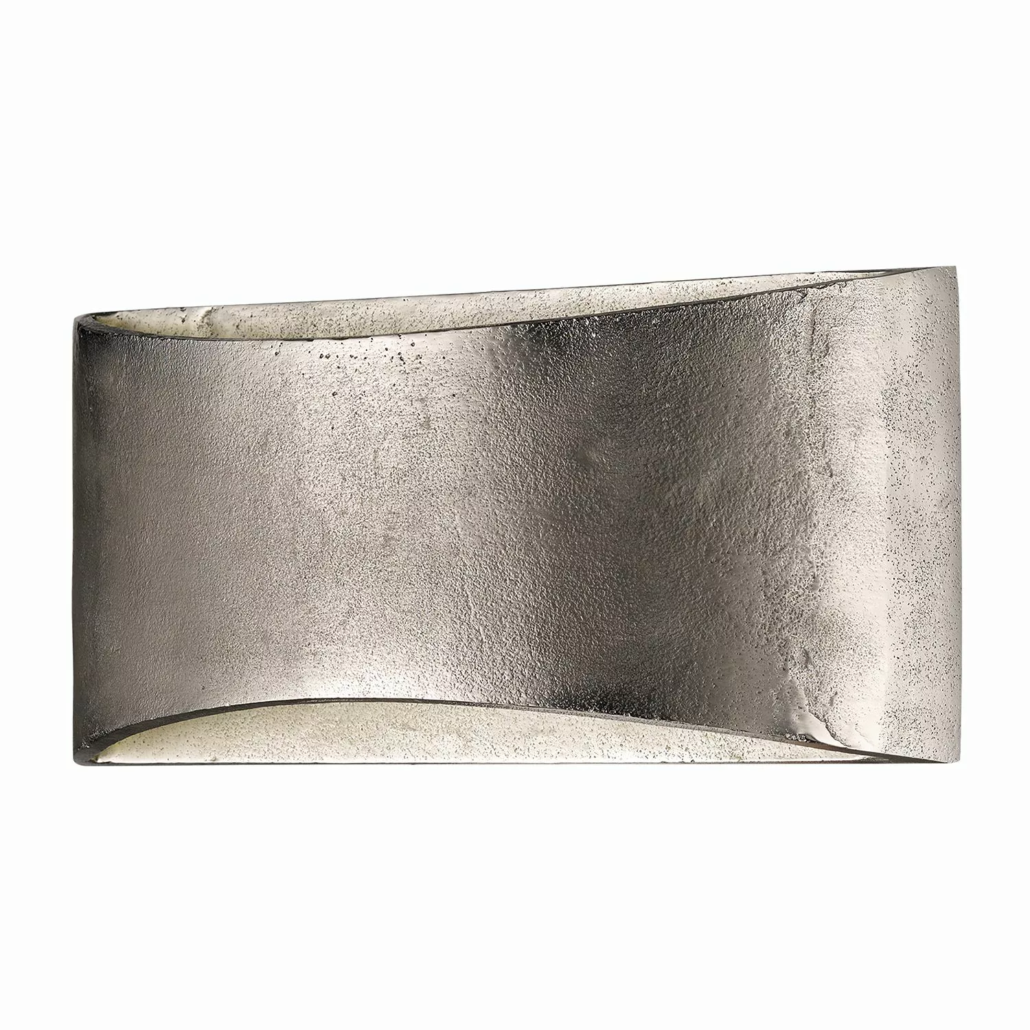 home24 Fischer & Honsel LED-Wandleuchte SHINE-ALU Modern Silber Matt Metall günstig online kaufen