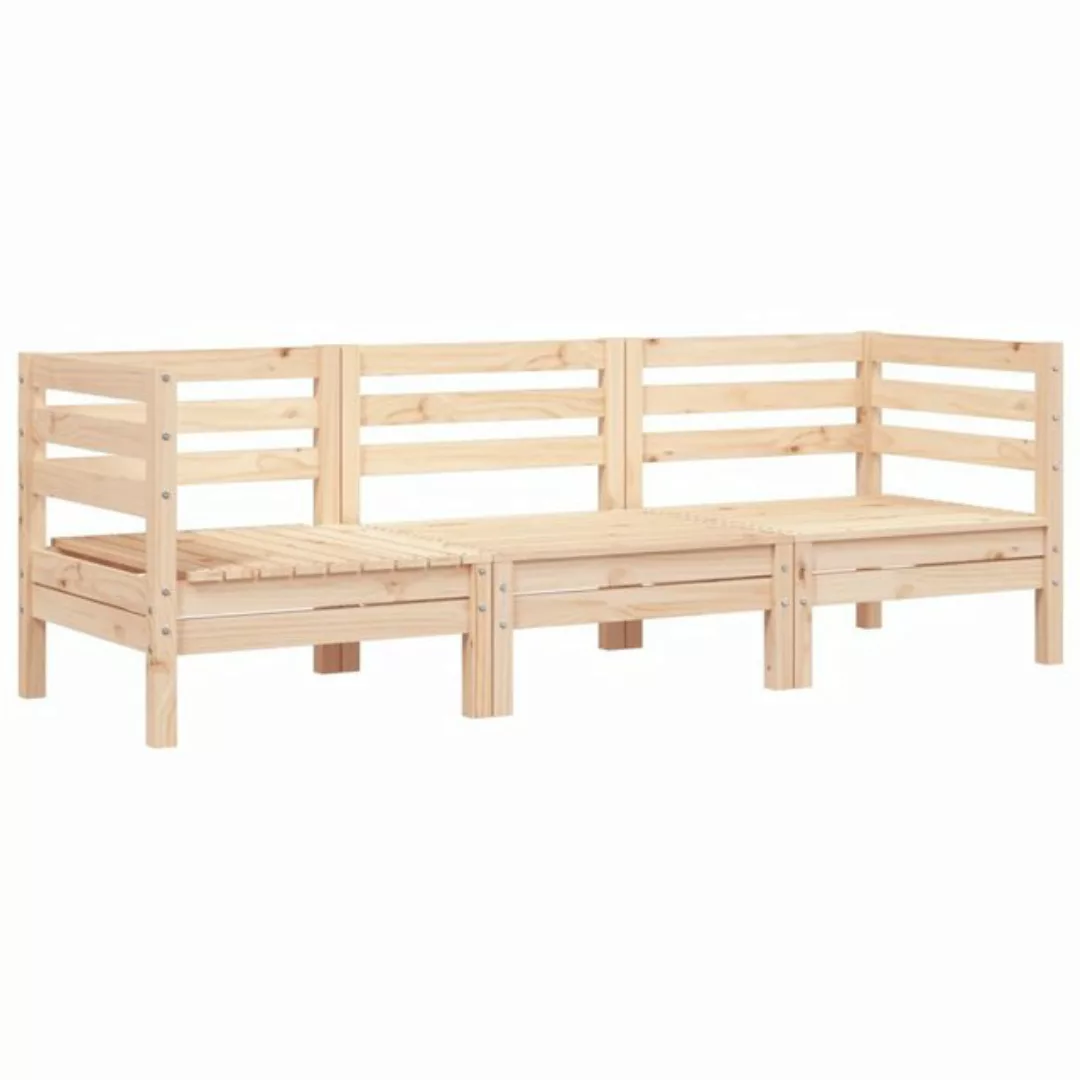 vidaXL Sofa, Gartensofa 3-Sitzer Massivholz Kiefer günstig online kaufen