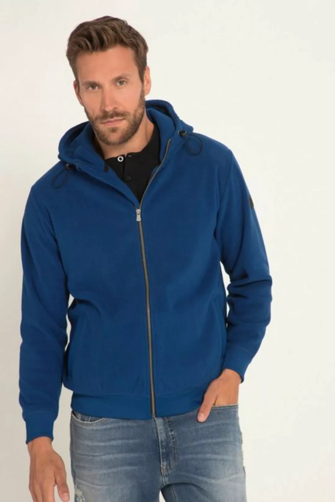 JP1880 Fleecejacke Fleece-Hoodiejacke Kapuze Zipper Kängurutasche günstig online kaufen