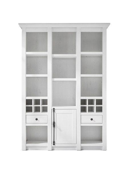 Furn.Design Buffet Hooge (Buffetschrank in Pinie weiß Landhaus, 147 x 207 c günstig online kaufen