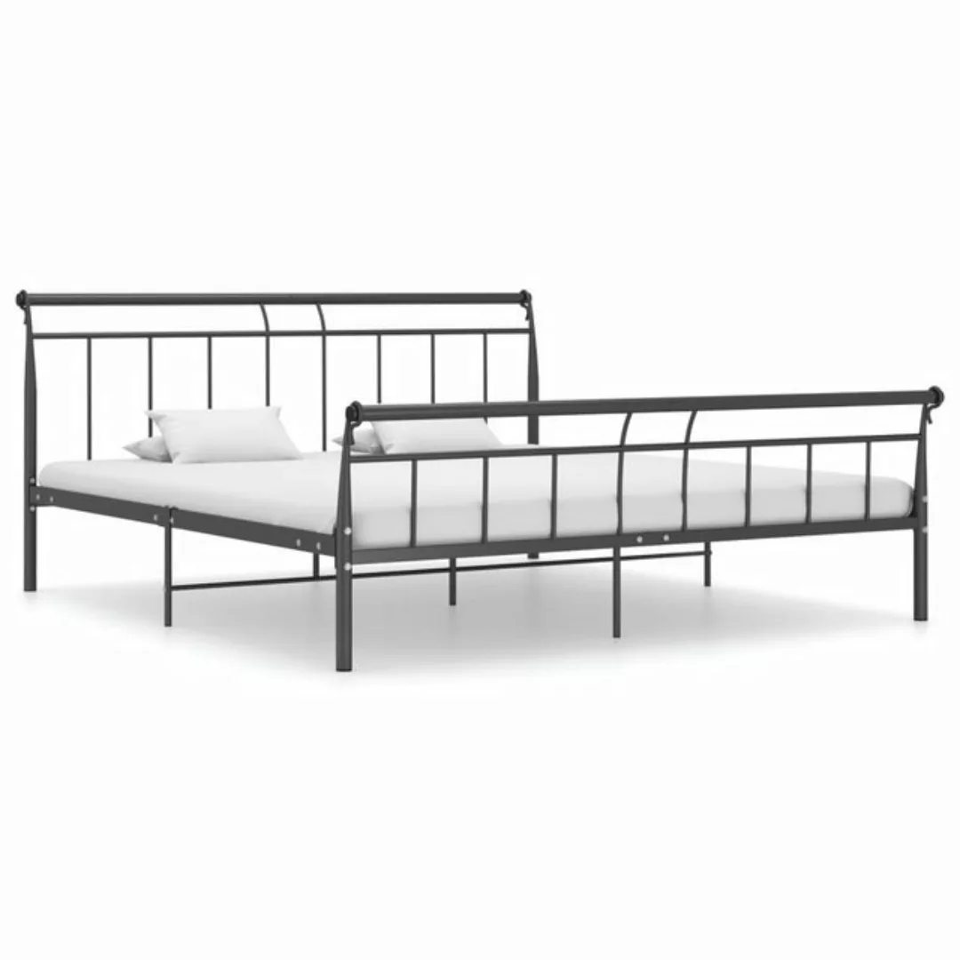 Bettgestell Schwarz Metall 200x200 Cm günstig online kaufen