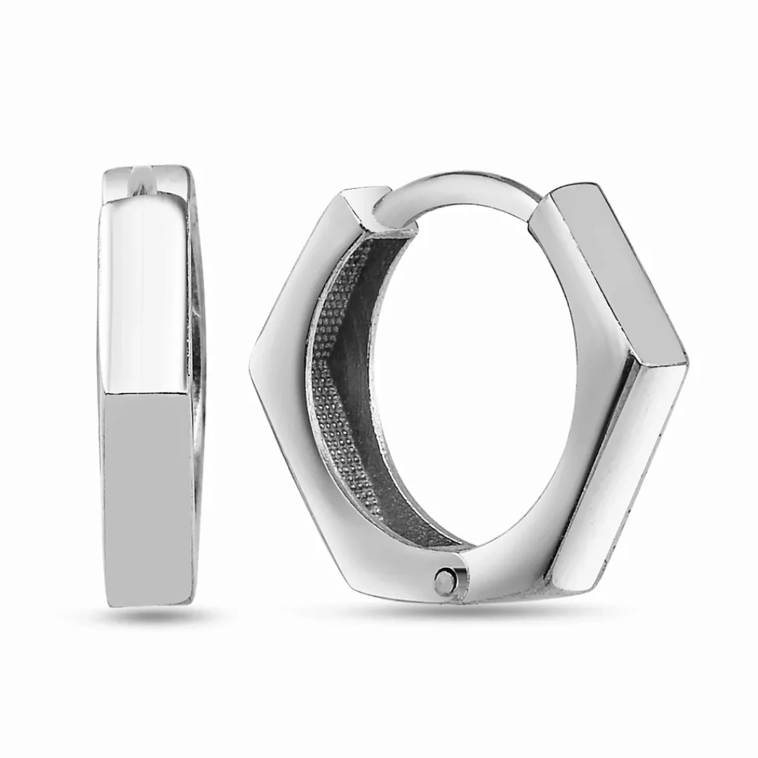 dKeniz Paar Creolen "925/- Sterling Silber Postmodern Ohrring" günstig online kaufen