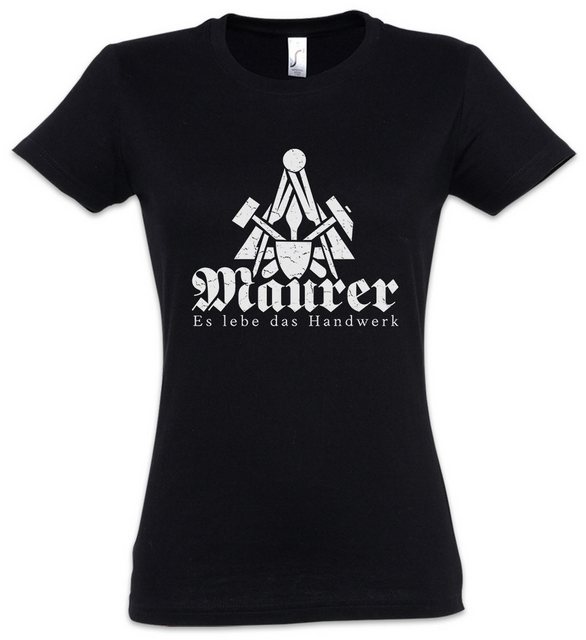 Urban Backwoods Print-Shirt Maurer Es Lebe Das Handwerk Damen T-Shirt Zunft günstig online kaufen