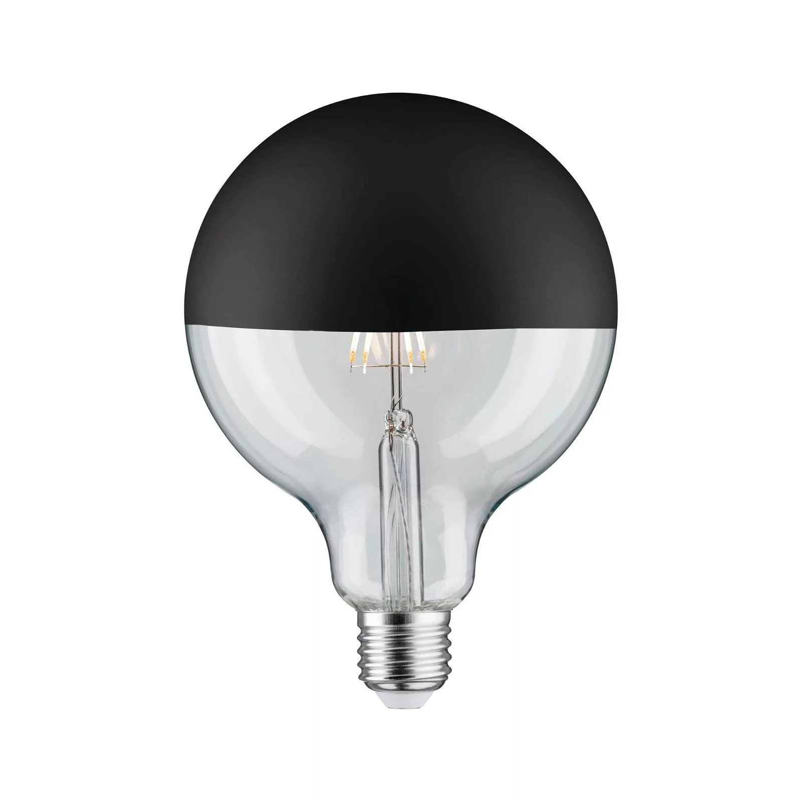 Paulmann LED-Leuchtmittel »G125 Kopfspiegel 600lm 2700K 6,5W 230V schwarz m günstig online kaufen