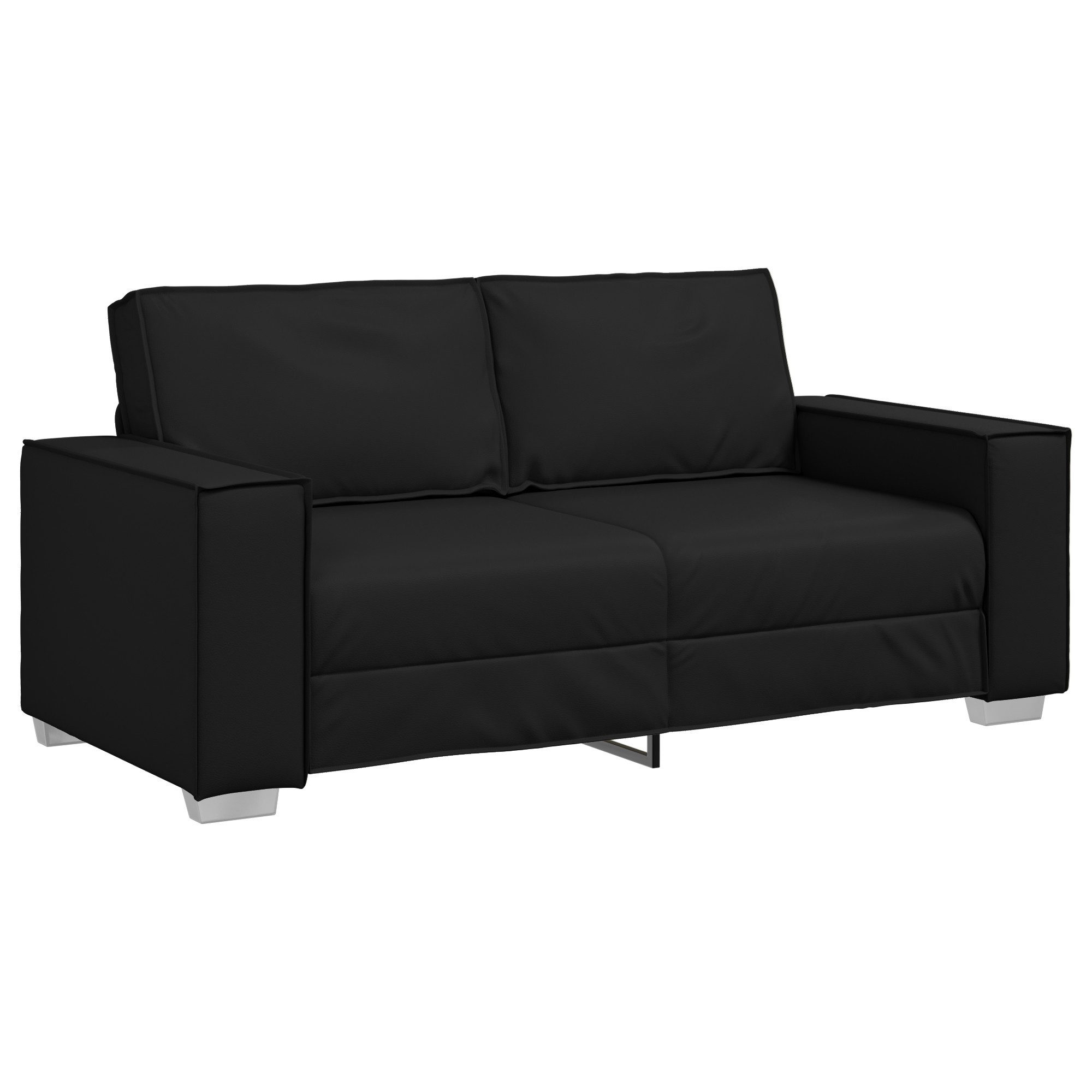 vidaXL Sofa Sofa 2-Sitzer Schwarz 140 günstig online kaufen