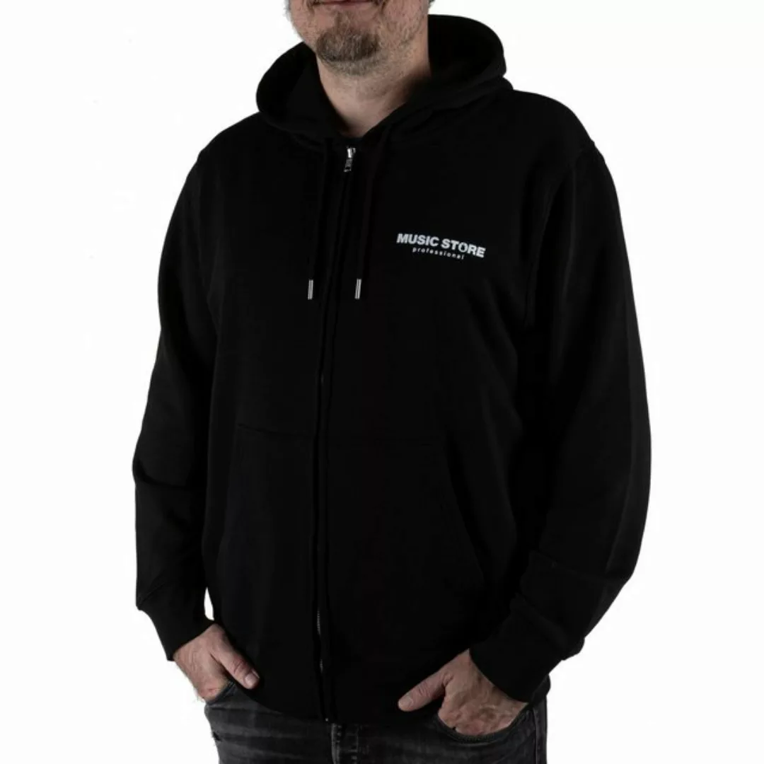 MUSIC STORE Hoodie (Textilien, Hoodies) Zip Hoodie Black M - Hoodie günstig online kaufen