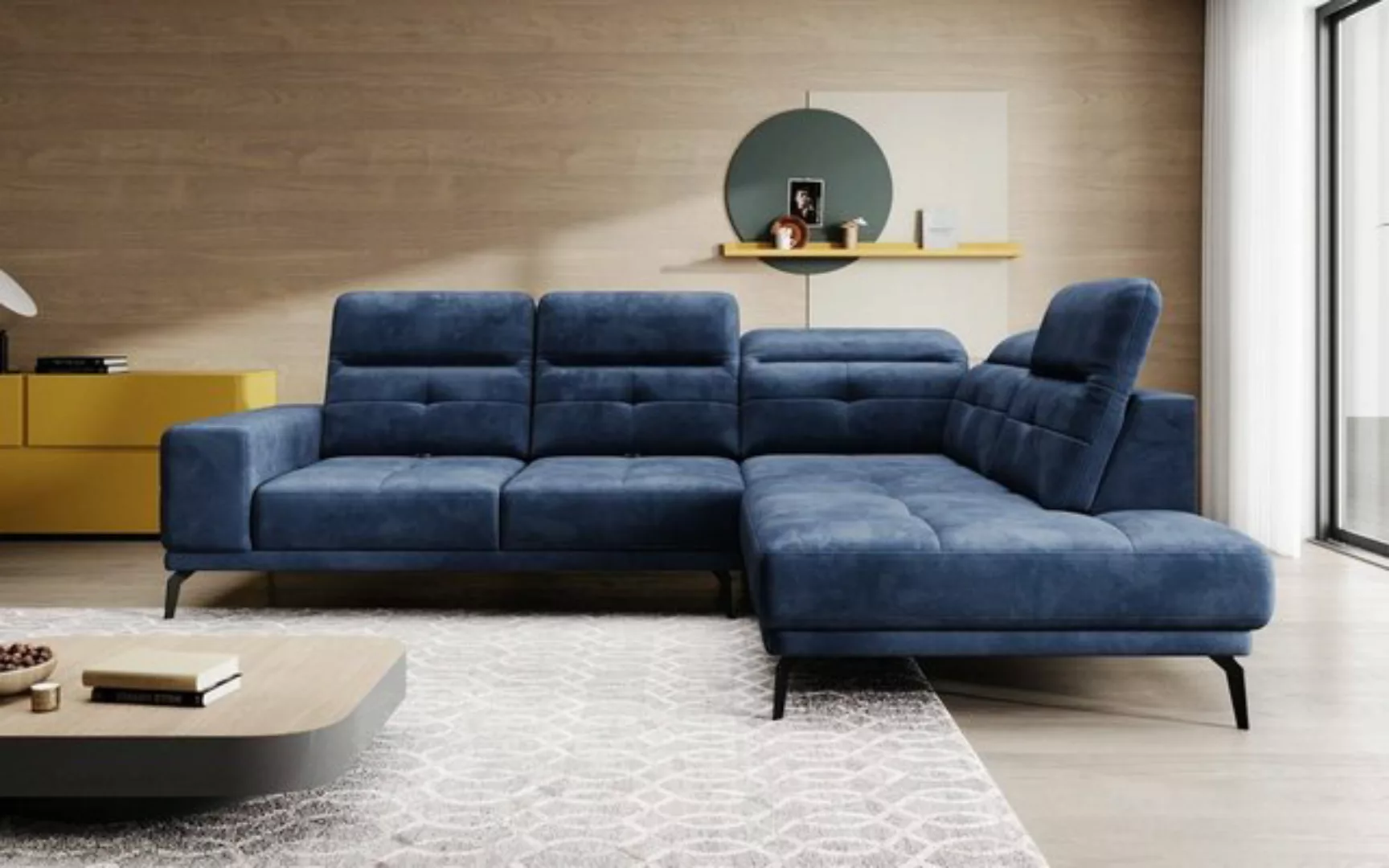 Luxusbetten24 Sofa Designer Sofa Isabella, mit verstellbarer Kopf- und Rück günstig online kaufen