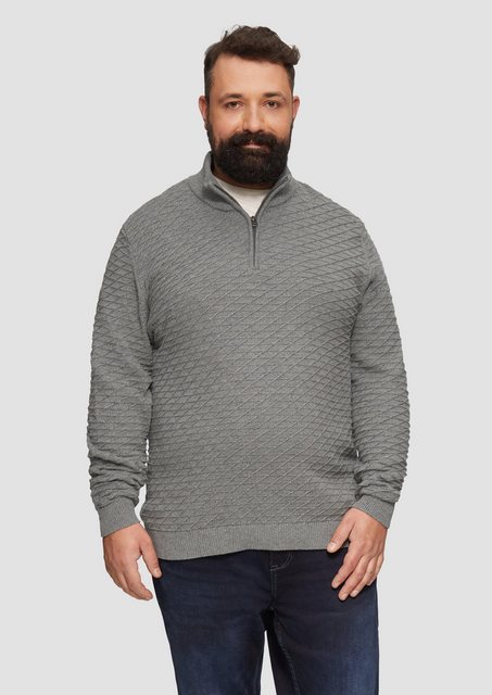 s.Oliver Strickpullover mit Rauten-Struktur günstig online kaufen