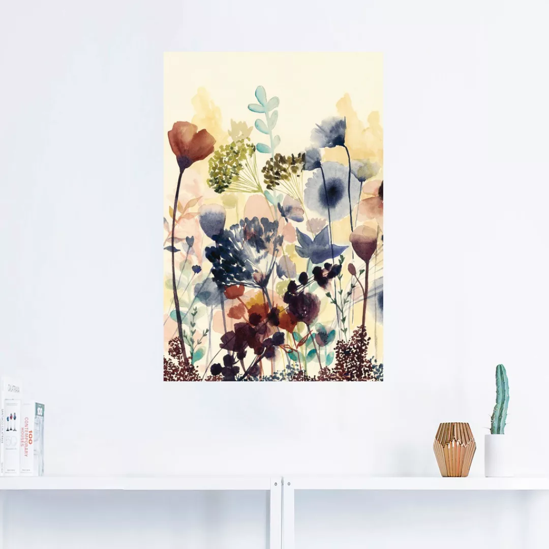 Artland Wandbild "Sonnengetrocknete Blüten I", Blumenwiese, (1 St.), als Al günstig online kaufen