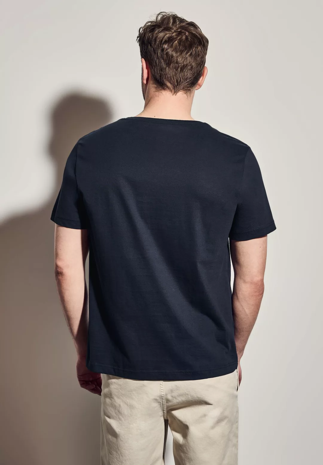 STREET ONE MEN T-Shirt, aus reiner Baumwolle günstig online kaufen