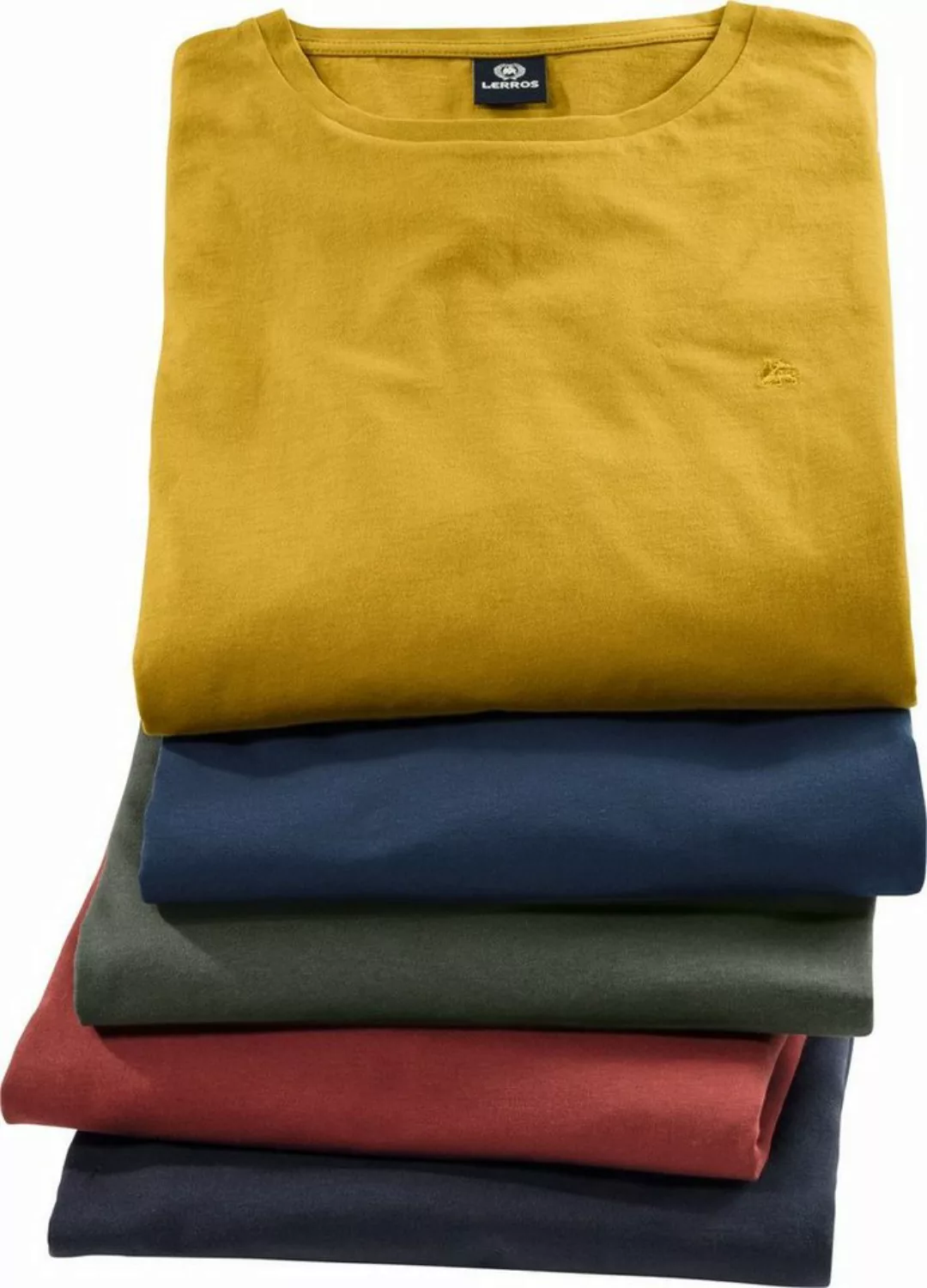 LERROS Langarmshirt (5er-Pack) hautsympathisch, formstabile Qualität aus 10 günstig online kaufen