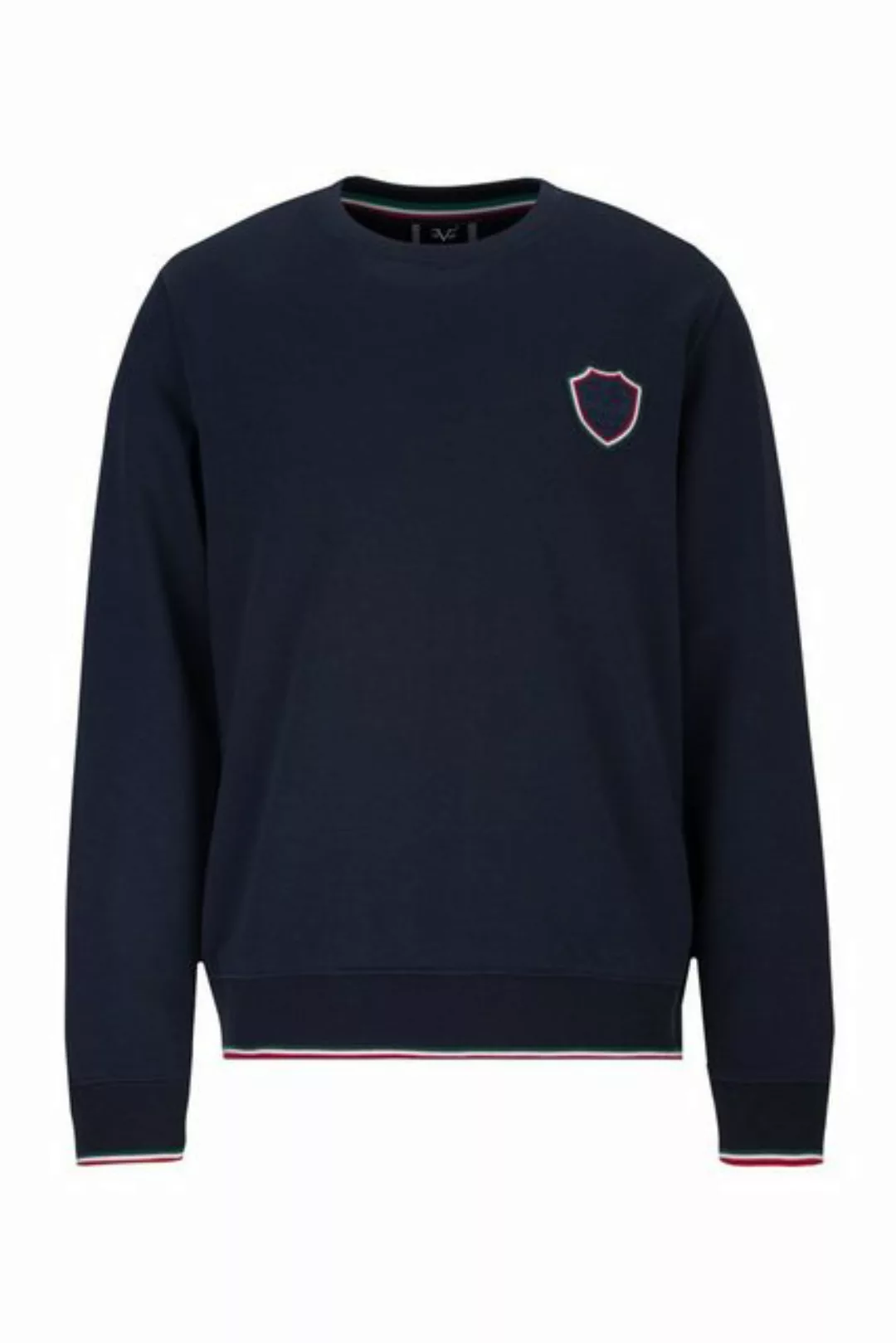 19V69 Italia by Versace Sweatshirt SAMU Herren Basic Rundhalspullover mit S günstig online kaufen