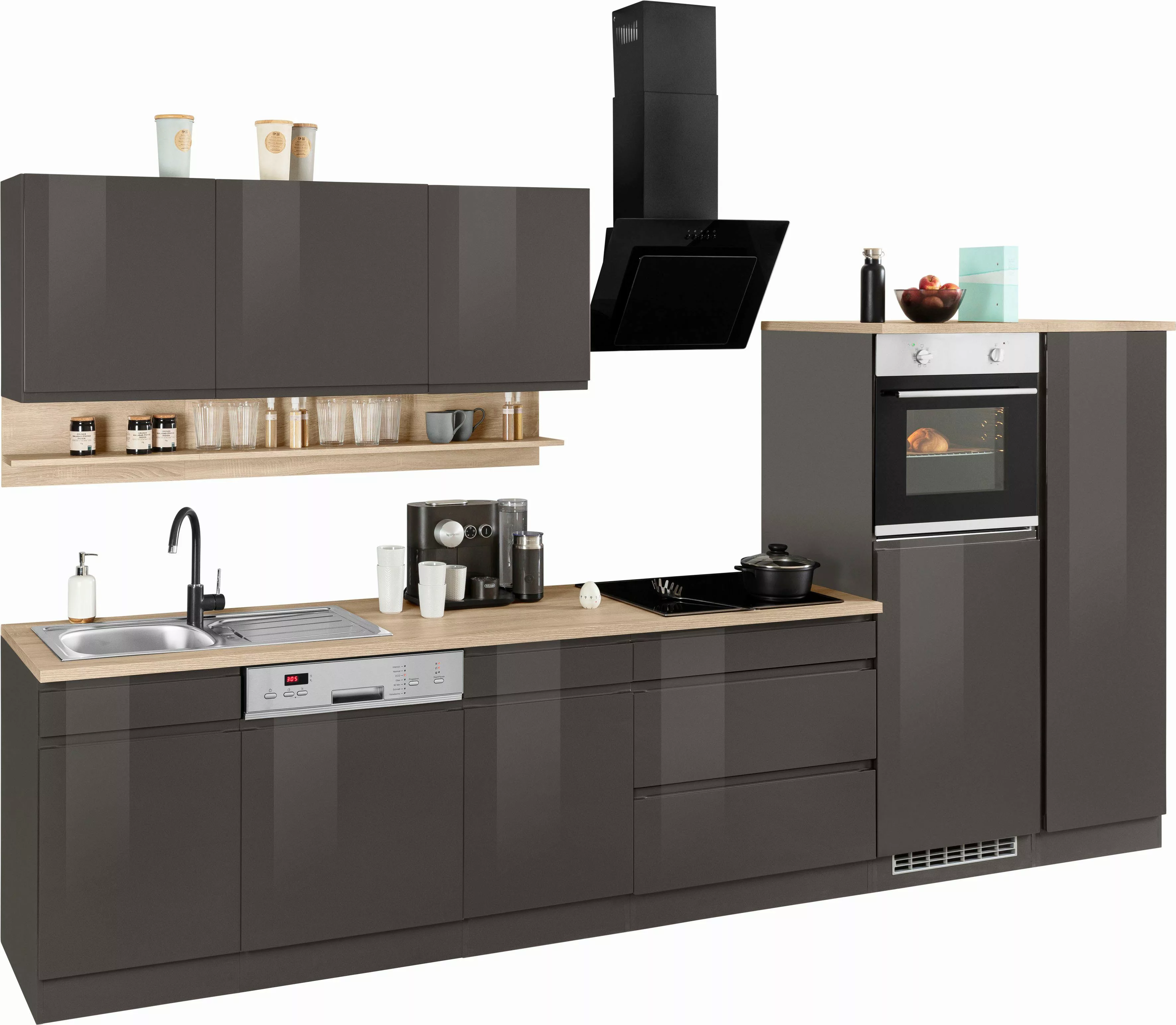 KOCHSTATION Küchenzeile KS-Virginia, Breite 350 cm, günstig online kaufen
