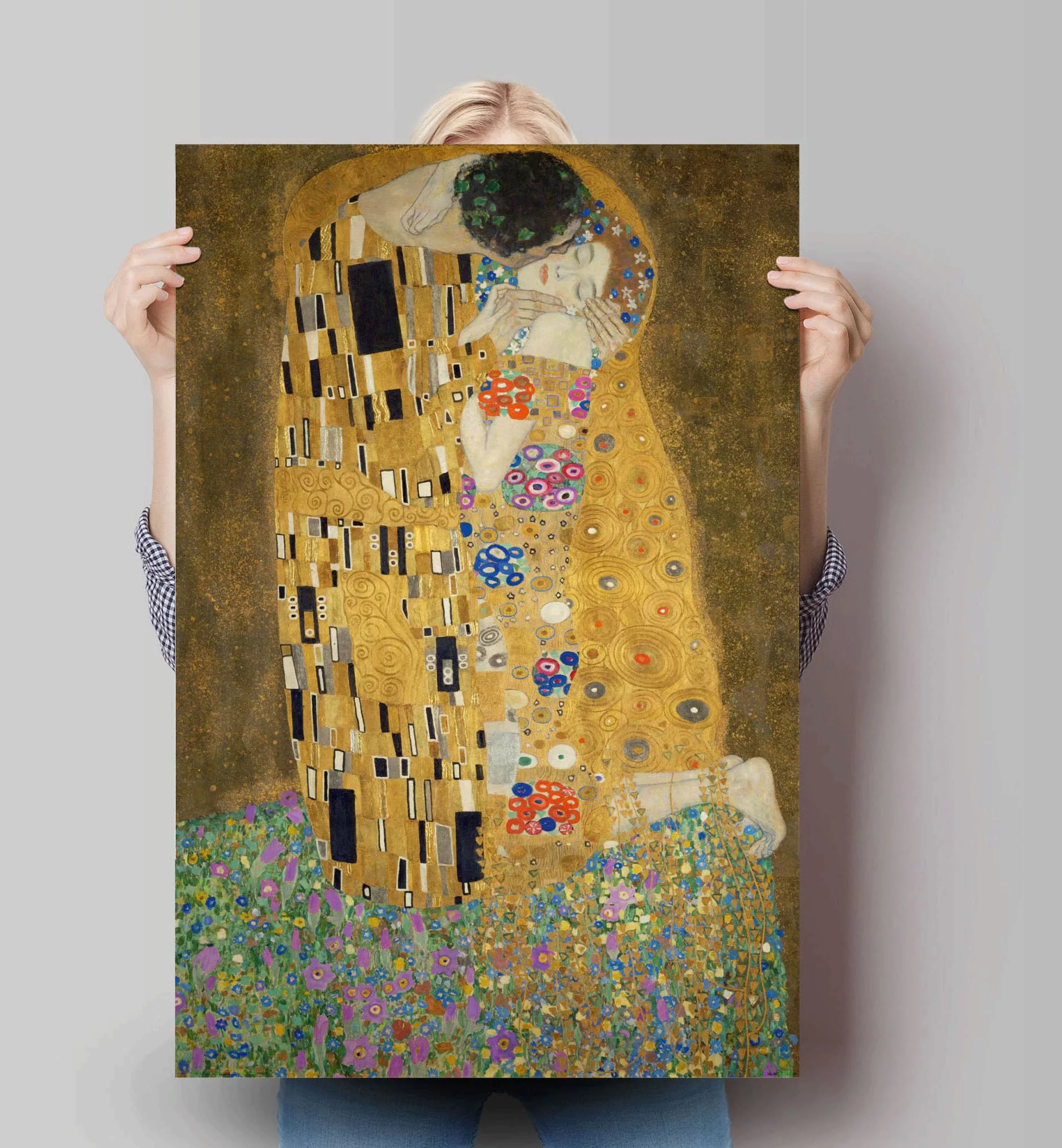 Reinders Poster "Poster Der Kuss Gustav Klimt", Kunst, (1 St.) günstig online kaufen