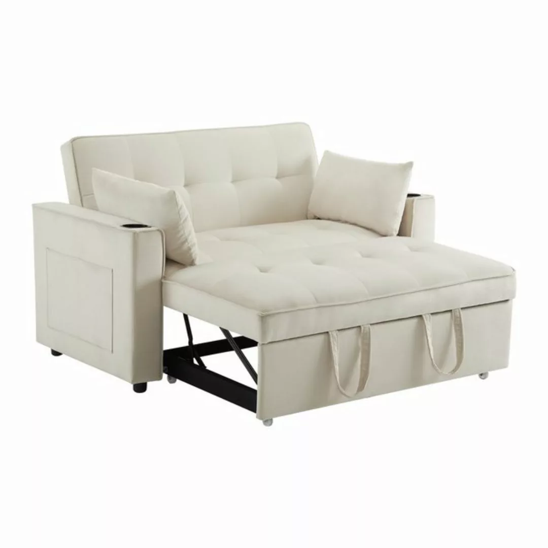 Merax Schlafsofa, mit 3-in-1 Bettfunktion,Loungesessel mit Schlaffunktion,v günstig online kaufen