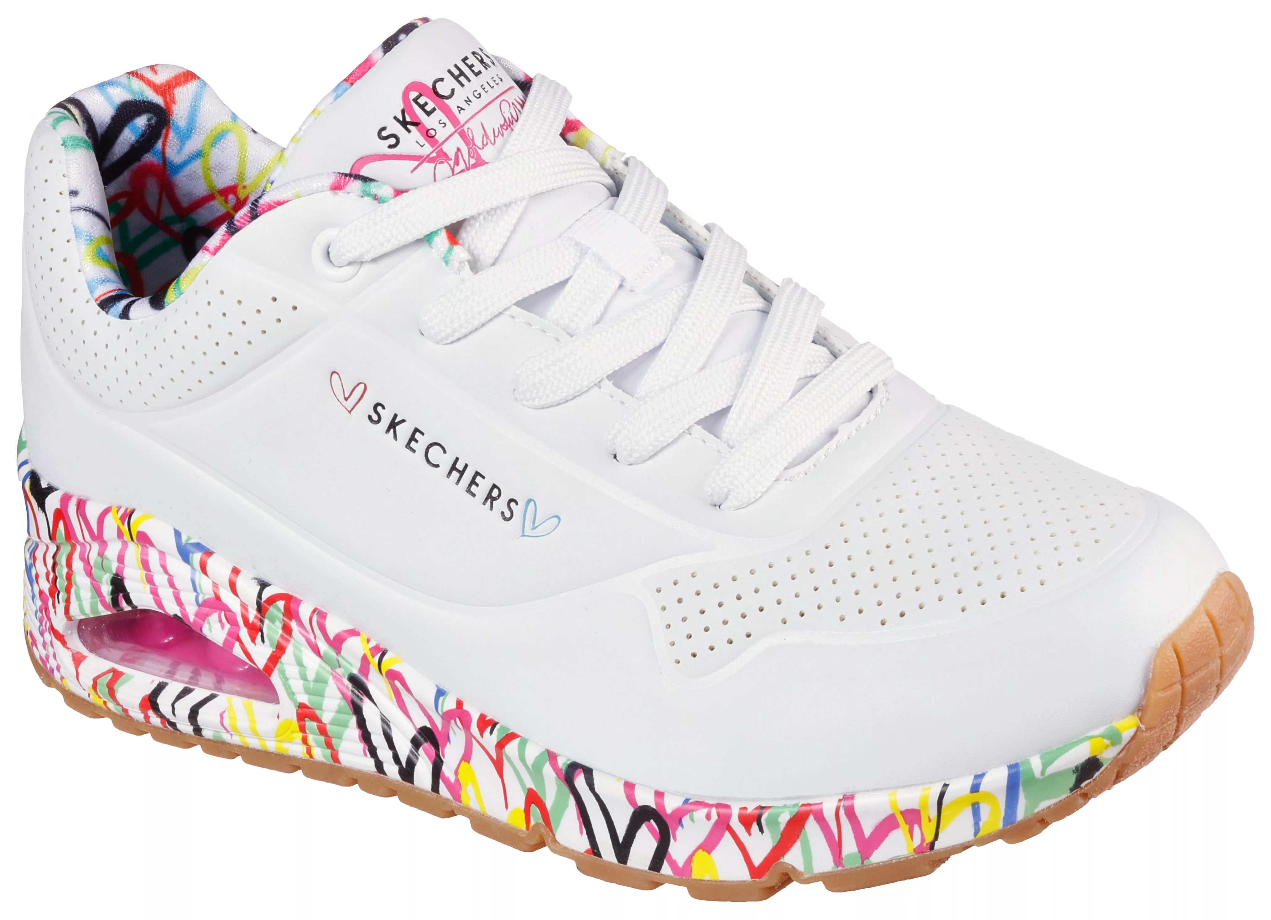 Skechers Wedgesneaker "UNO-LOVING LOVE", Freizeitschuh, Halbschuh, Schnürsc günstig online kaufen