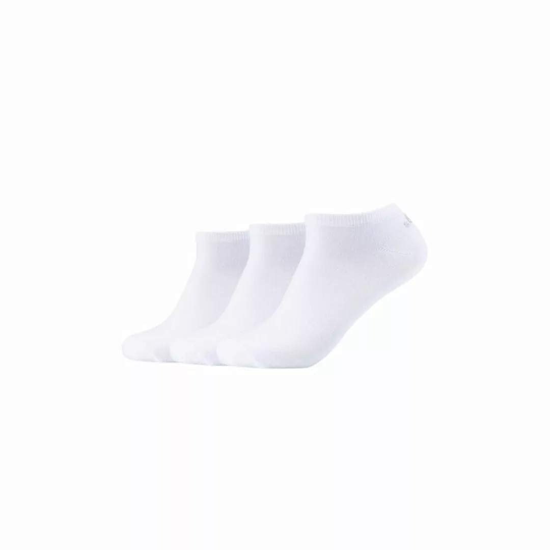 s.Oliver Unisex Sneakersocken - 3er Pack, Kurzsocken, einfarbig Weiß 43-46 günstig online kaufen