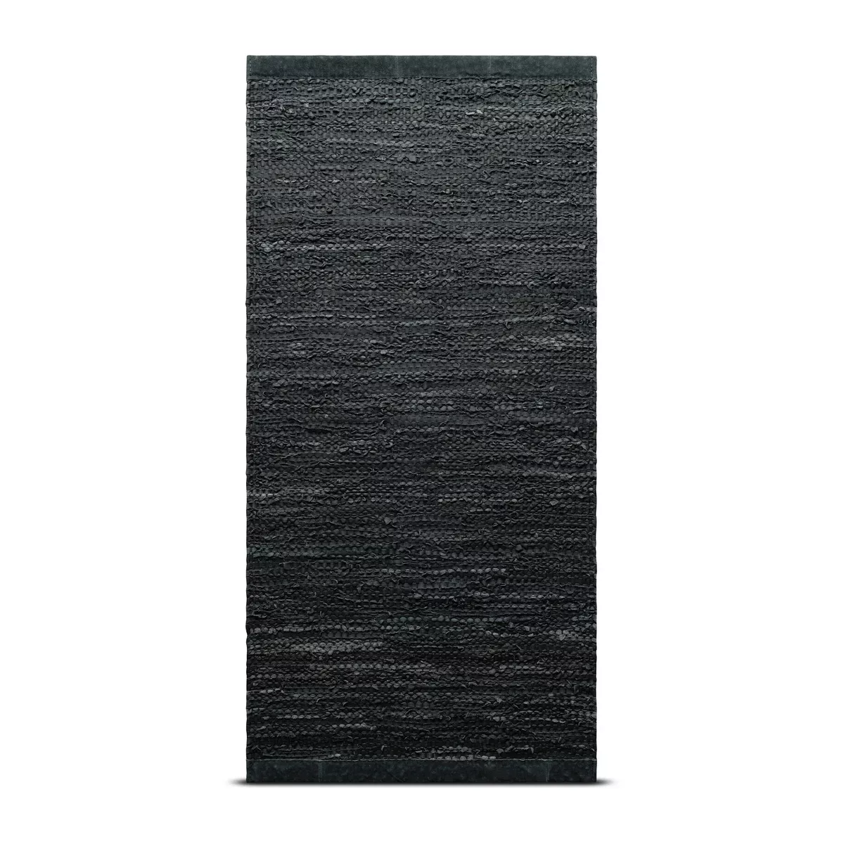 Leather Teppich 60 x 90cm dark grey (dunkelgrau) günstig online kaufen
