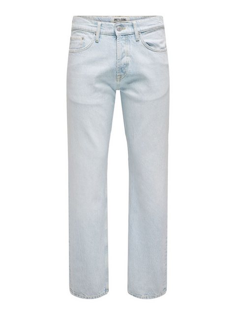 ONLY & SONS Regular-fit-Jeans "ONSEDGE STRAIGHT BROMO 0017 DOT DNM NOOS" günstig online kaufen