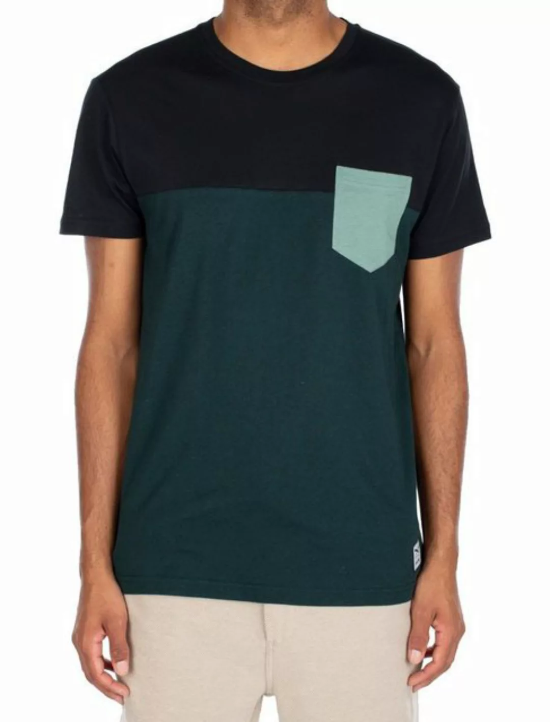 iriedaily T-Shirt - Shirt - Kurzarmshirt - Block Pocket Tee [jungle green] günstig online kaufen