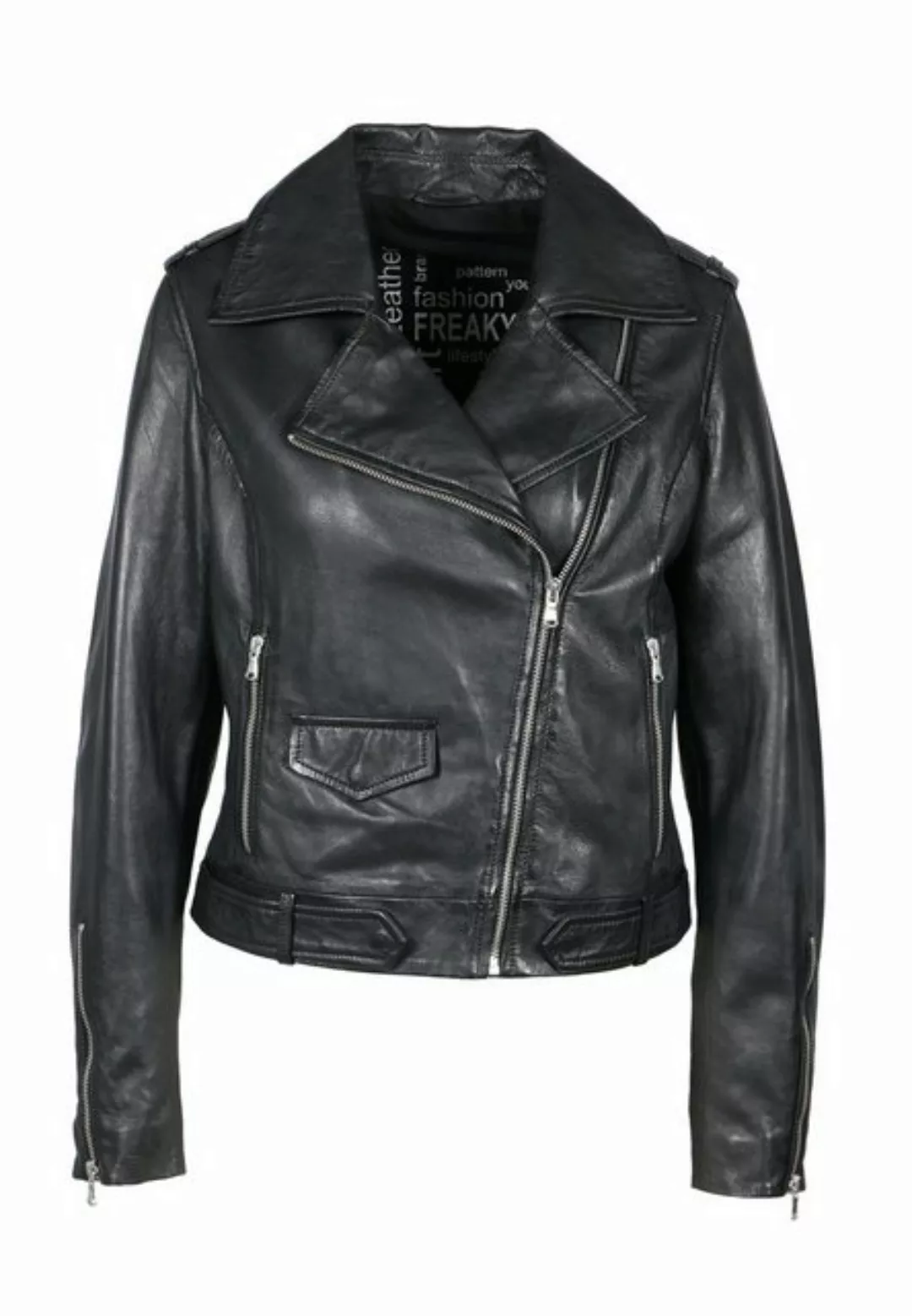 Freaky Nation Lederjacke Stine (1-St) günstig online kaufen