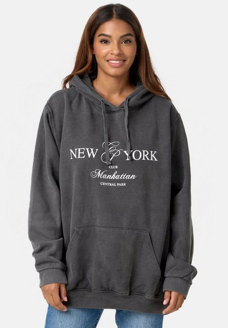 Worldclassca Hoodie Worldclassca Oversized Hoodie NY Kapuzenpullover Washed günstig online kaufen