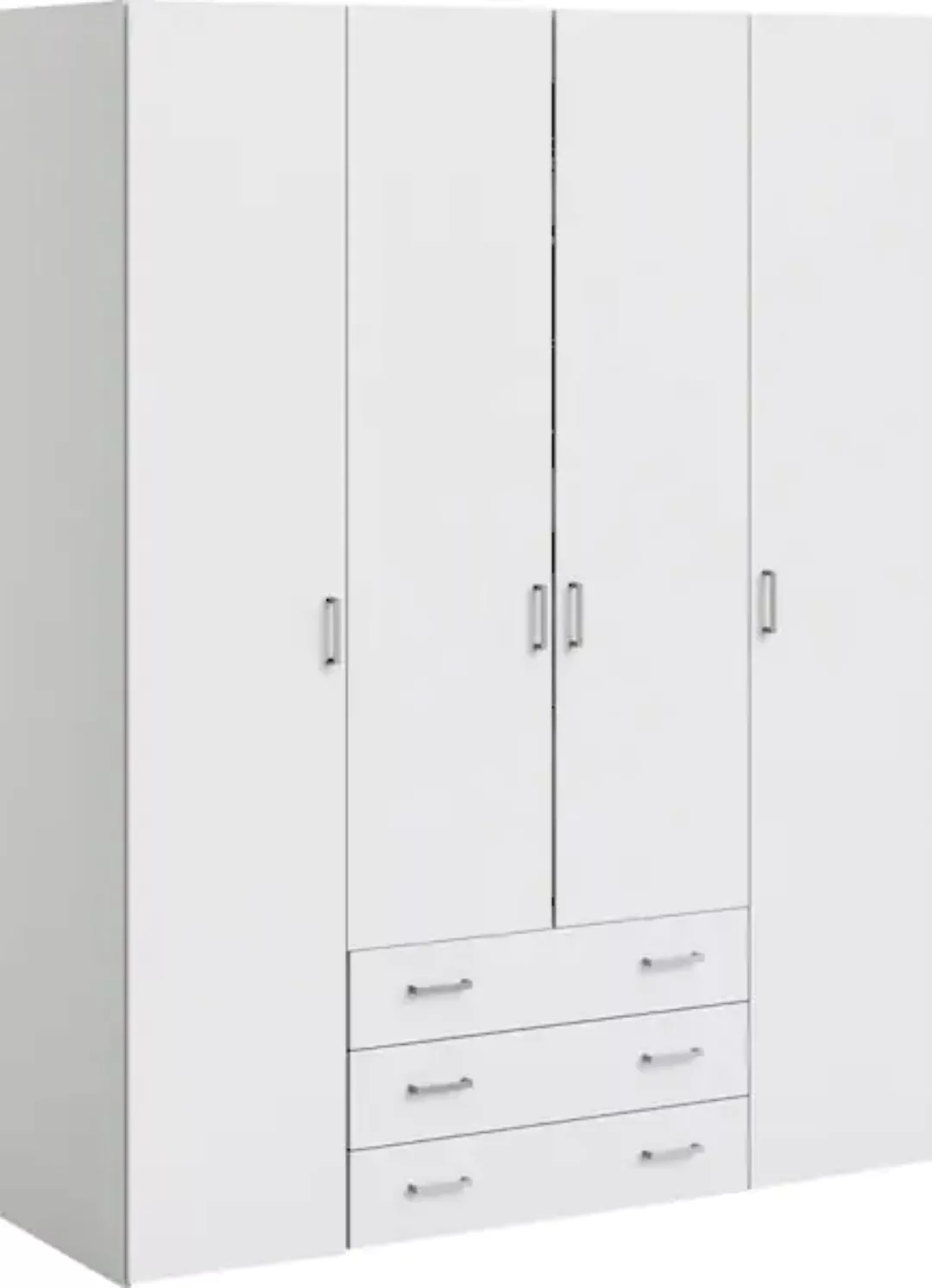 Home affaire Kleiderschrank, Mit viel Stauraum, graue Stangengriffe, Gr. ca günstig online kaufen
