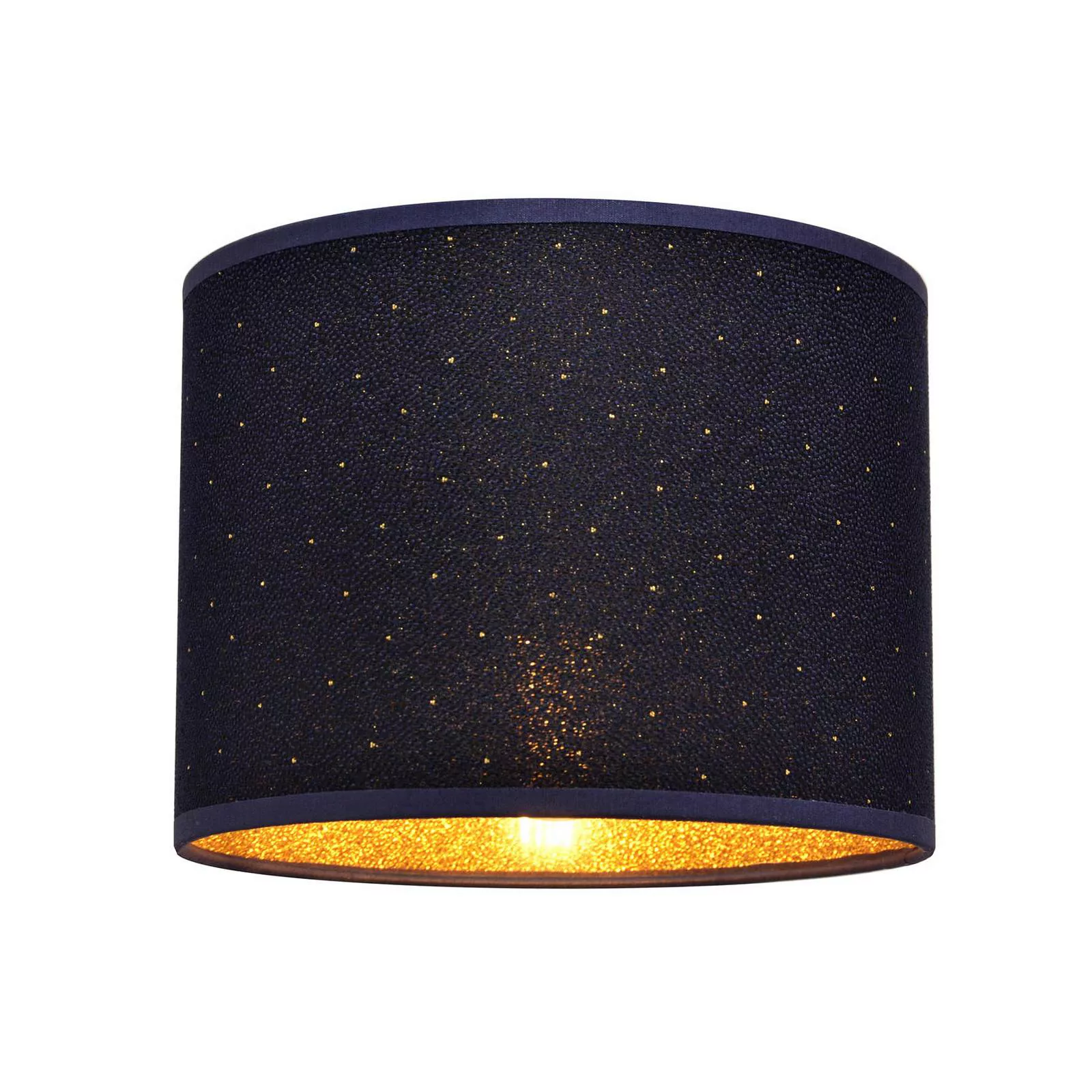 Lampenschirm Abba E27 Ø20/Höhe 15cm blau/gold günstig online kaufen