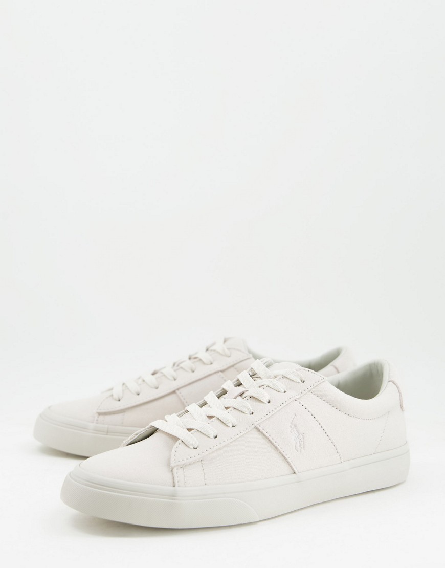 Polo Ralph Lauren – Sayer – Sneaker aus grauem Wildleder und Materialmix mi günstig online kaufen