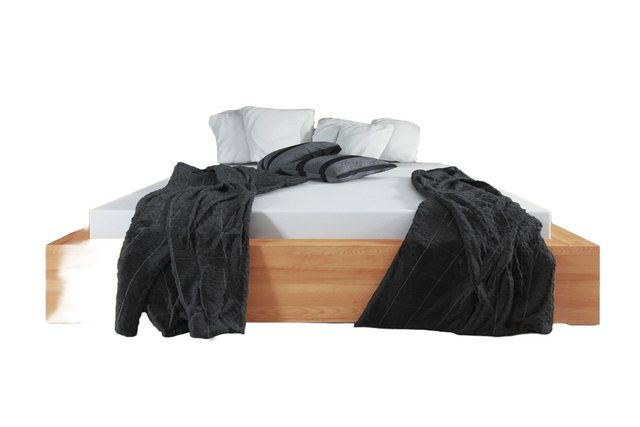 Natur24 Einzelbett Bett Lubic 1 Sonderl 120x210 Kernbuche Sprossenkopfteil günstig online kaufen