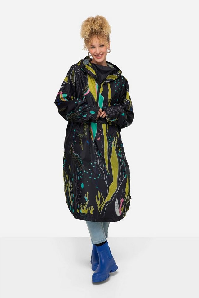 Laurasøn Funktionsjacke Funktions-Regencape Unisex Print Kapuze günstig online kaufen