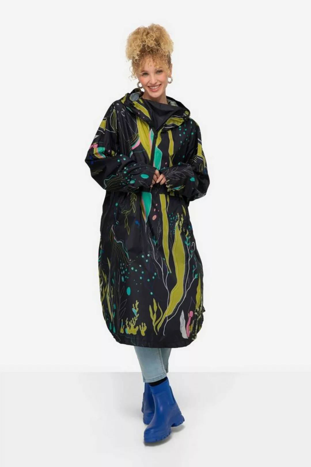 Laurasøn Funktionsjacke Funktions-Regencape Unisex Print Kapuze günstig online kaufen