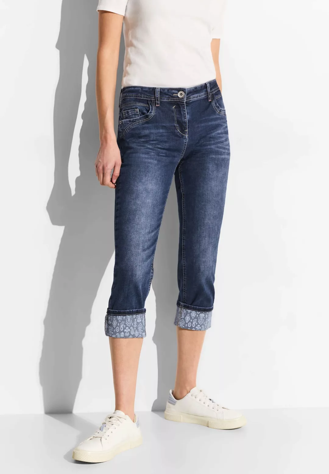 Cecil 7/8-Jeans, softer Materialmix günstig online kaufen