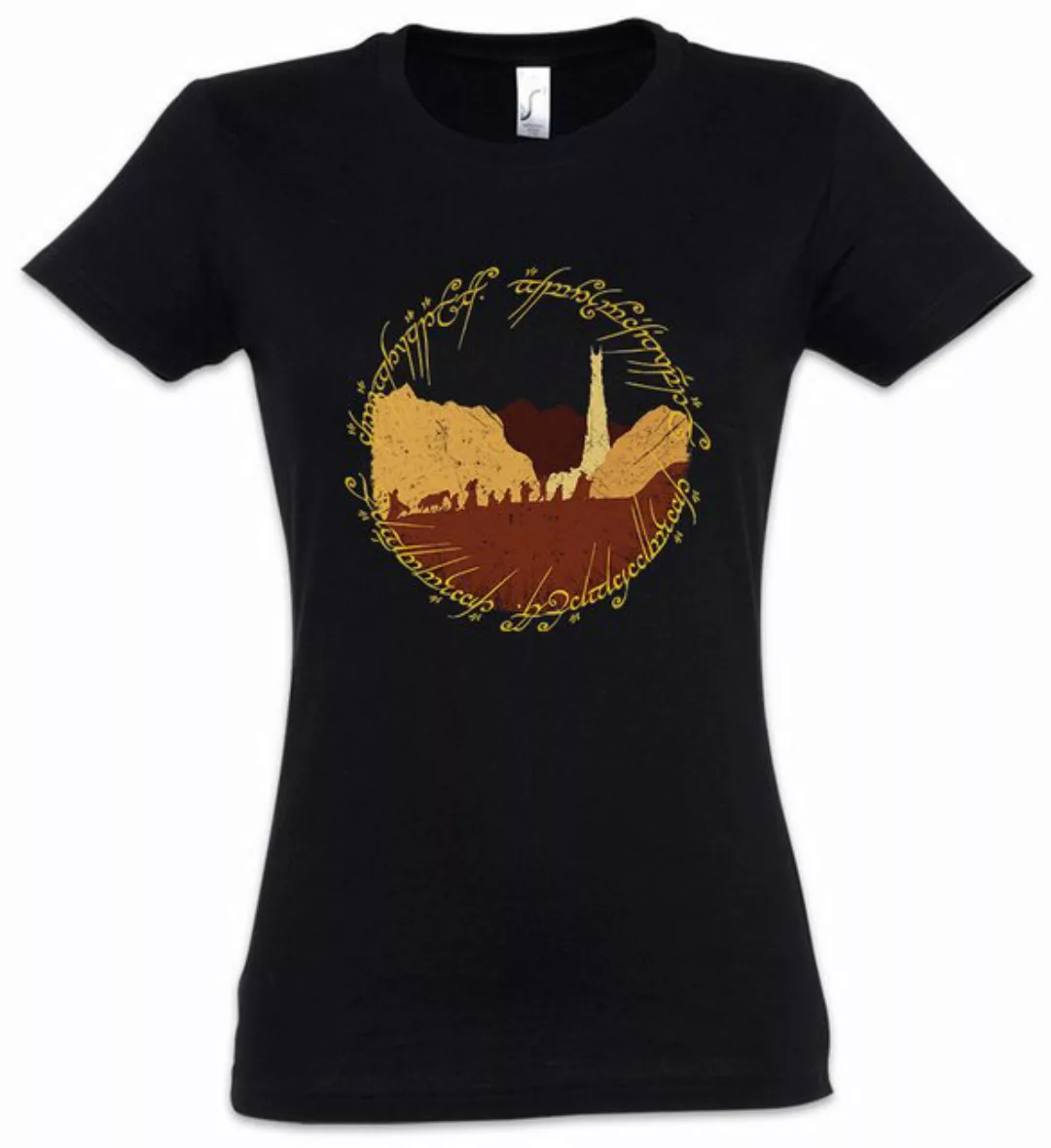 Urban Backwoods Print-Shirt Ring Fellowship Damen T-Shirt Lord Of Moria Min günstig online kaufen