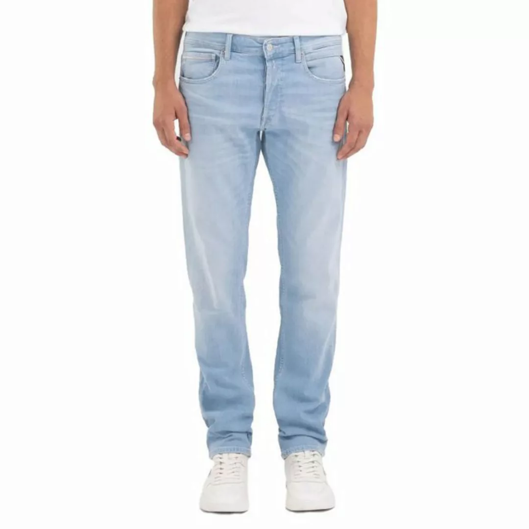 Replay 7/8-Caprijeans Straight Fit Grover Jeans, blau günstig online kaufen