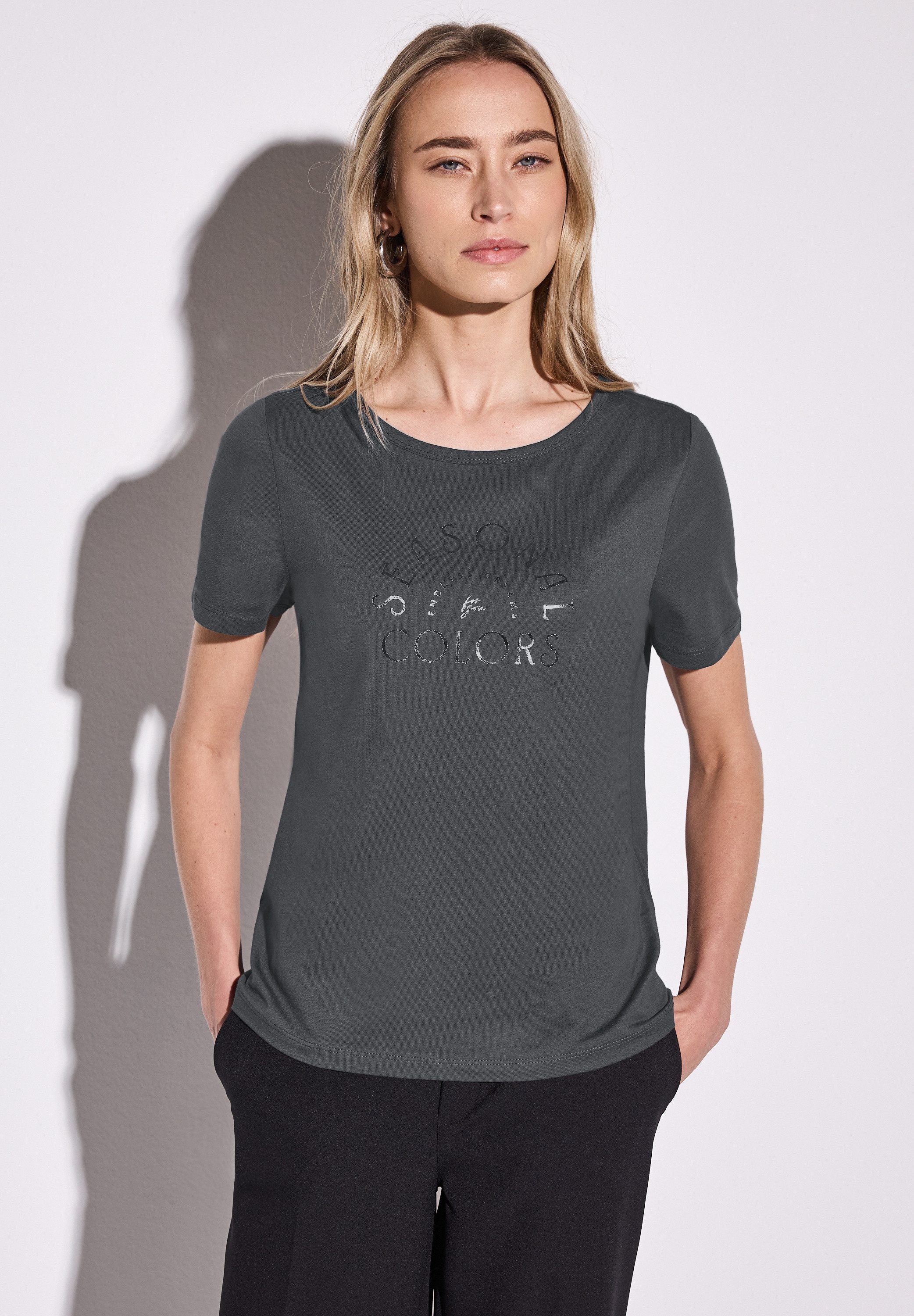 STREET ONE T-Shirt, mit Rundhalsausschnitt günstig online kaufen