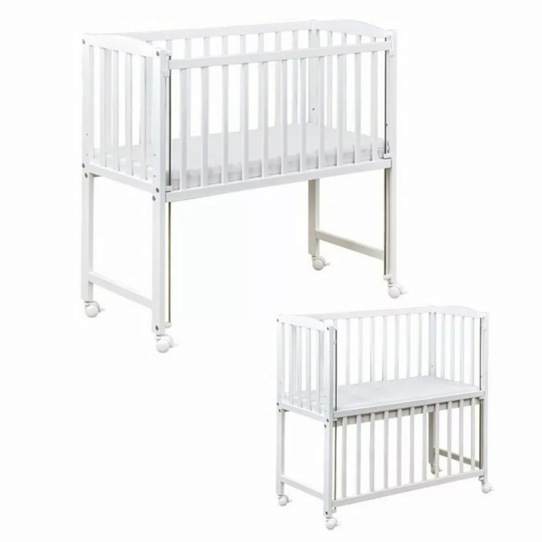 Baby-Delux Beistellbett Beistellbett, Babybett Stubenbett 90x40 weiß Kiefer günstig online kaufen