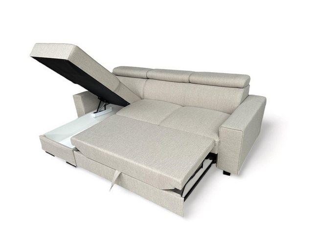 MOEBLO Ecksofa ROSALINE, Couch für Wohnzimmer, Schlafsofa Sofagarnitur Sofa günstig online kaufen