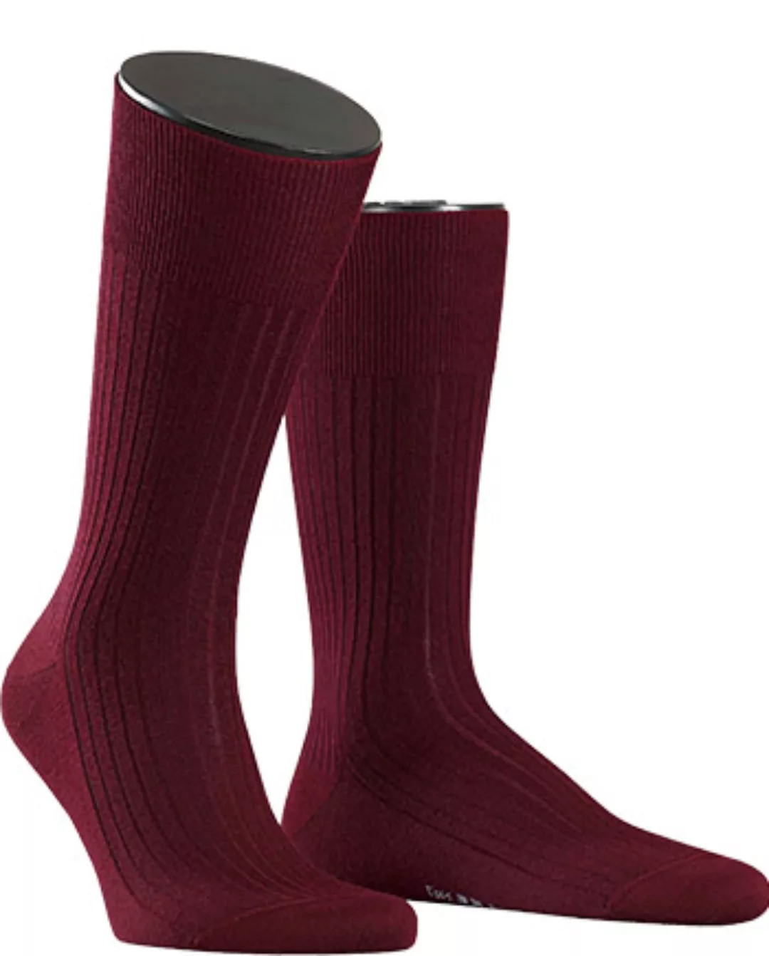 FALKE No. 7 Finest Merino Gentlemen Socken, Herren, 45-46, Rot, Uni, Schurw günstig online kaufen