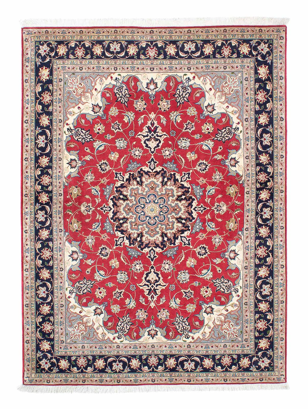 morgenland Orientteppich »Perser - Täbriz - 207 x 150 cm - rot«, rechteckig günstig online kaufen
