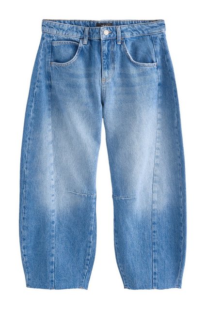 Next Weite Jeans Horseshoe Barrel-Jeans aus 100 % Baumwolle (1-tlg) günstig online kaufen