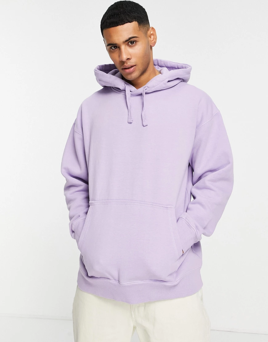 Topman – Oversize-Kapuzenpullover in Flieder-Lila günstig online kaufen