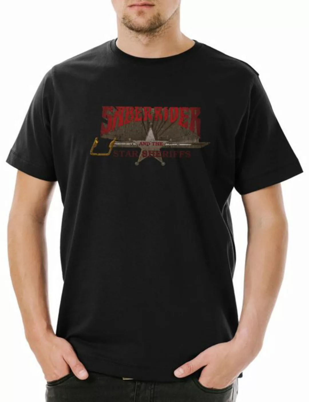 Urban Backwoods Print-Shirt Saber Rider & The Star Sheriffs II Herren T-Shi günstig online kaufen