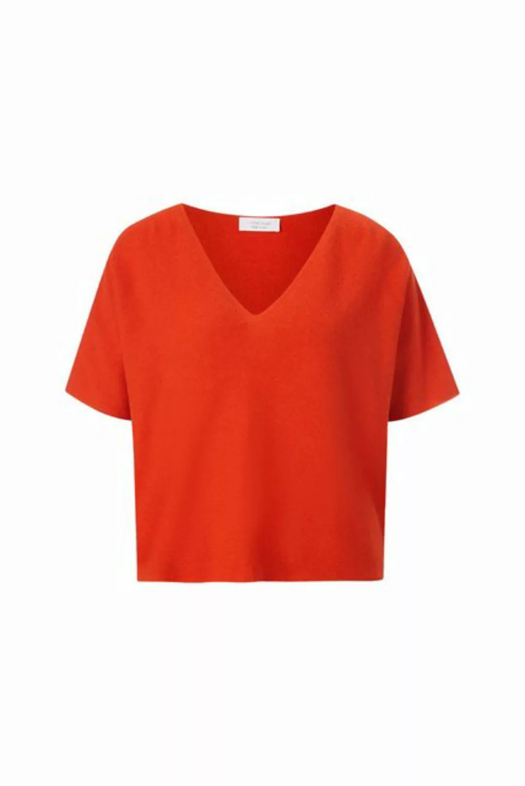 Rich & Royal Sweatshirt finegauge seamless pullover GRS, cherry tomato günstig online kaufen