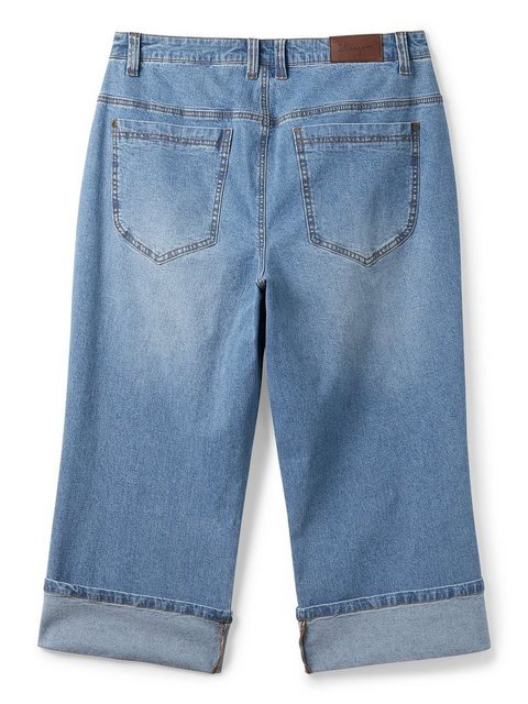 Sheego 3/4-Jeans "Große Größen", mit weiter Beinform im Dad-Stil günstig online kaufen