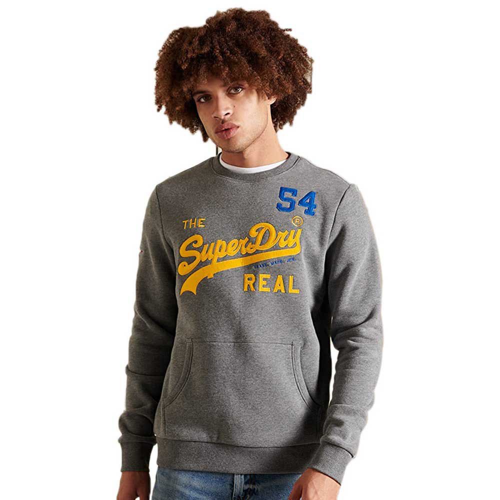 Superdry Vintage Logo Source Crew Sweatshirt M Rich Charcoal Marl günstig online kaufen