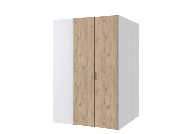 freiraum Drehtürenschrank NORDERNEY begehbar, 9 Böden, weiss / Viking oak D günstig online kaufen