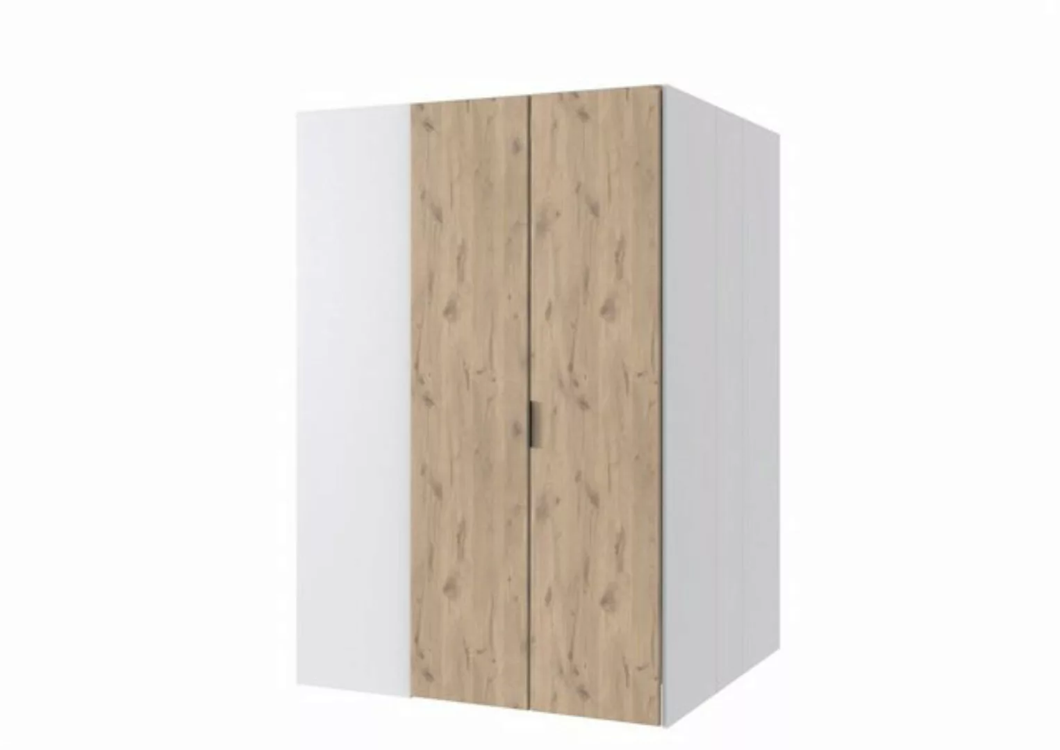 freiraum Drehtürenschrank NORDERNEY begehbar, 9 Böden, weiss / Viking oak D günstig online kaufen