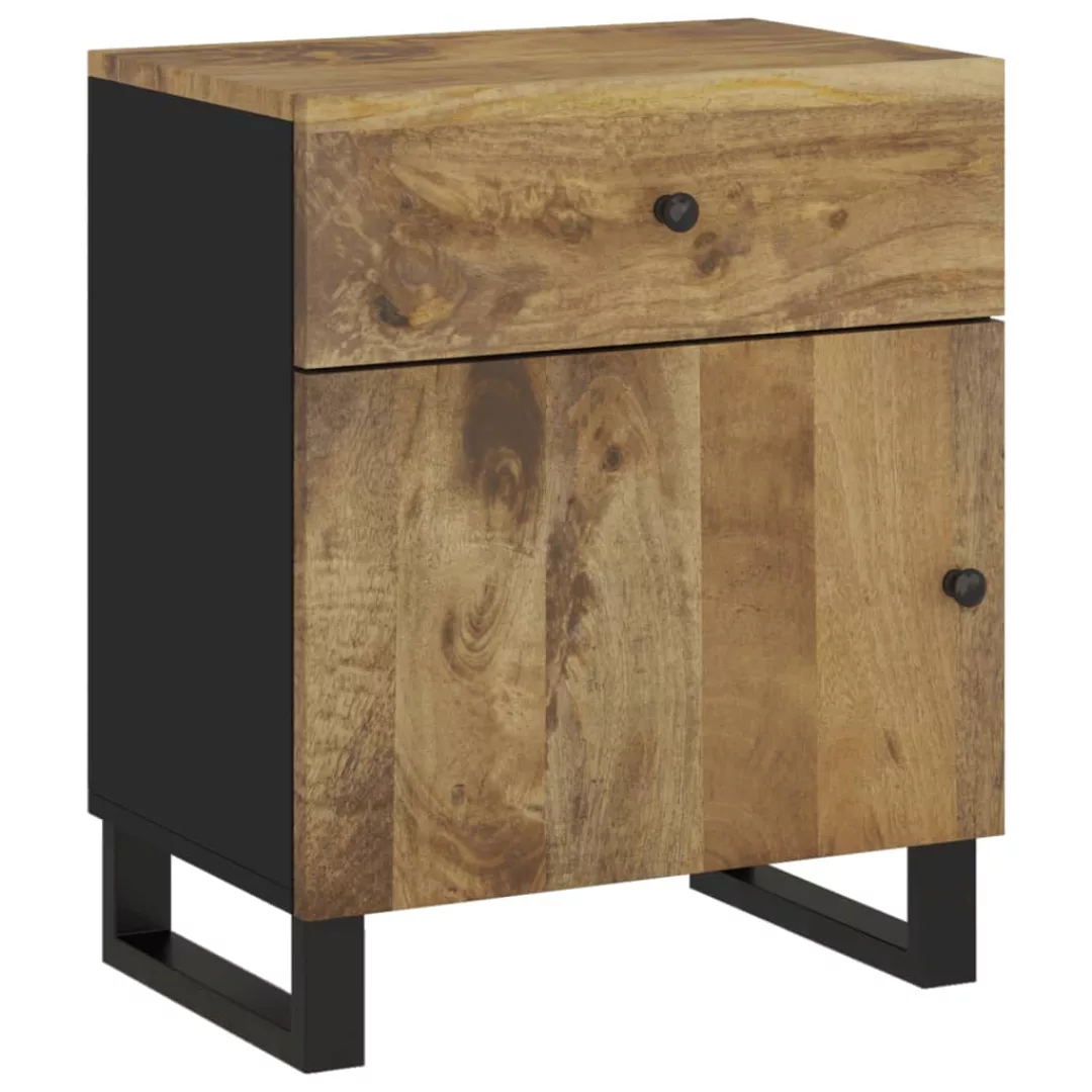 Vidaxl Nachttisch 50x33x60 Cm Massivholz Mango & Holzwerkstoff günstig online kaufen
